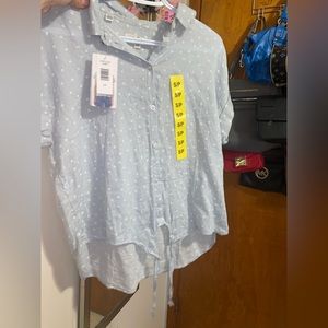 Brand new pock a dot Blouse from Costco soft fabric